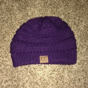 C.C purple beanie